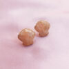 Zinler amber shell studs