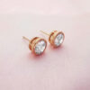 Circular crystio stud
