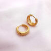 Golden gusher huggie hoops (Small)