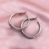 Silver hoops