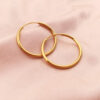 Plain Golden hoop (Medium)