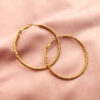 Twiddled golden hoops