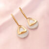 Cherra marble earrings