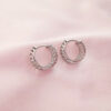 Velver huggie hoops