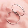 SIlver large hoops