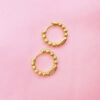 Golden round hoops