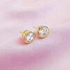 Golden circle stone crystal