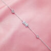 Anklet silver zircon stones
