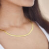 Solstice Herringbone Necklace (Gold)