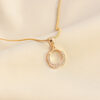 Vela hollowed necklace (Gold)