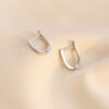 Sleek sterling hoops