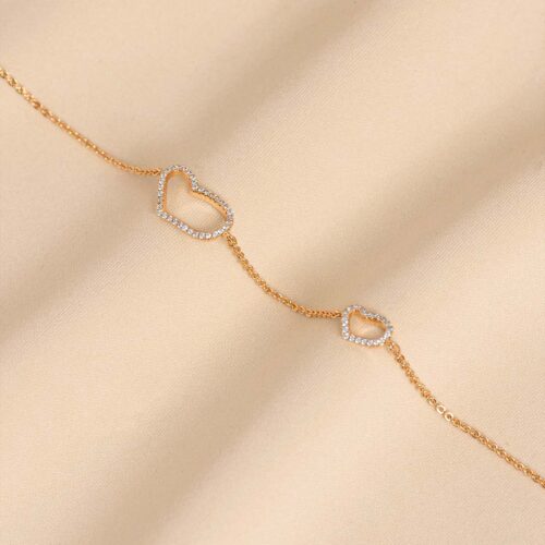 Alkes heart anklet (Gold)