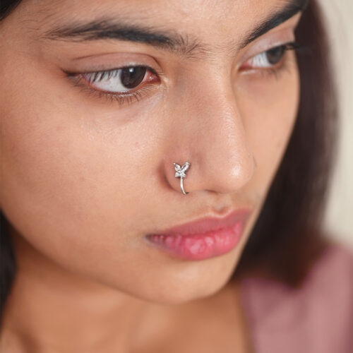 Pavo butterfly nose cuff