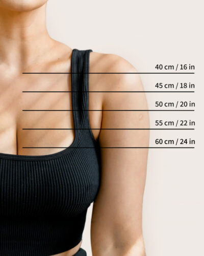 Necklace sizing visual guide