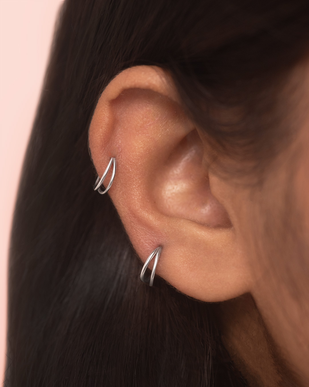 Ecra double hoop (1 pc) - Image 3