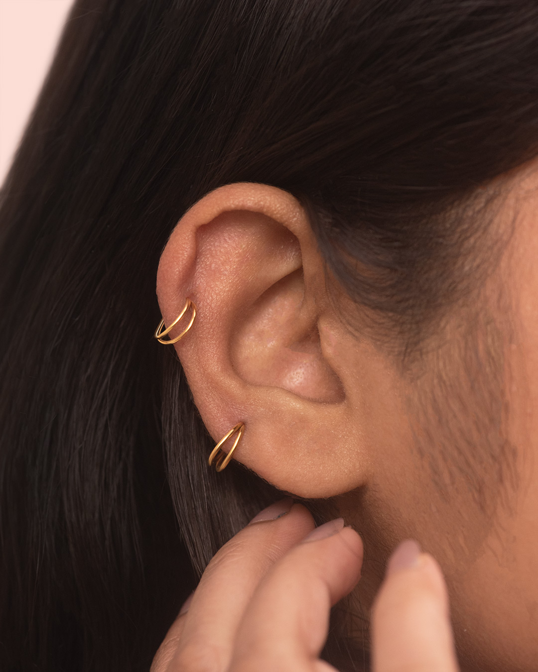 Ecra double hoop (1 pc) - Image 4