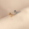 Trio Curve titanium upper ear stud (1 pc)