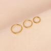 Mira titanium hoop (Gold | 18 gauge | 1 pc)