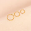Mira titanium hoop (Gold | 20 gauge | 1 pc)