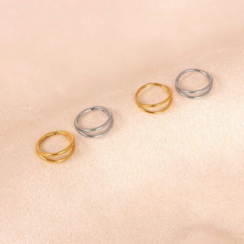Ecra double hoop (1 pc)