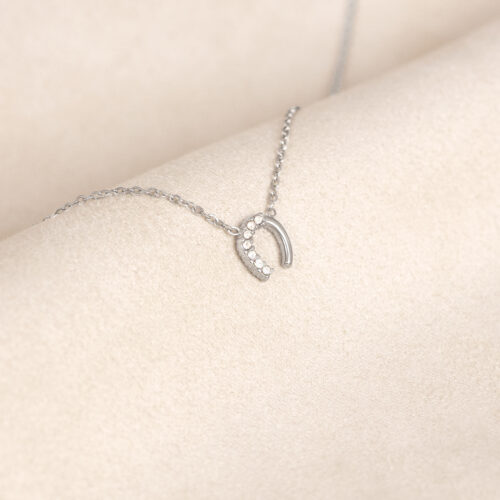 Lauren horseshoe necklace (Silver)
