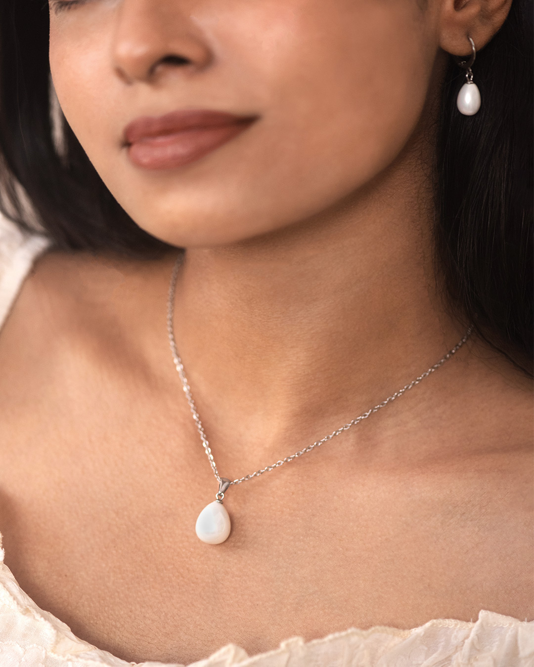 Celene drop set (silver) - Image 2