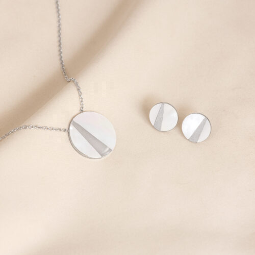 Leino necklace set (silver)