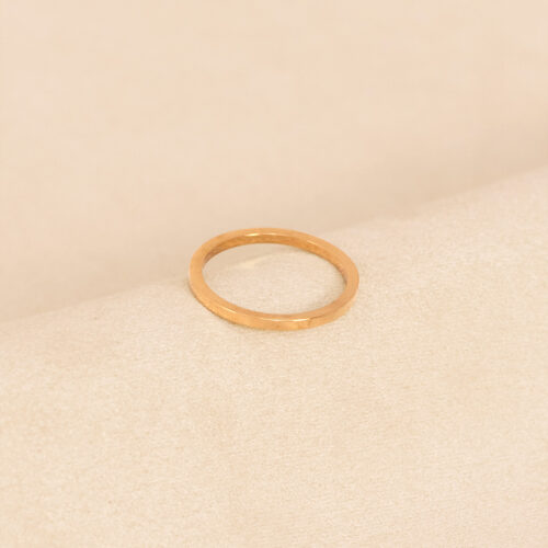Facet band ring