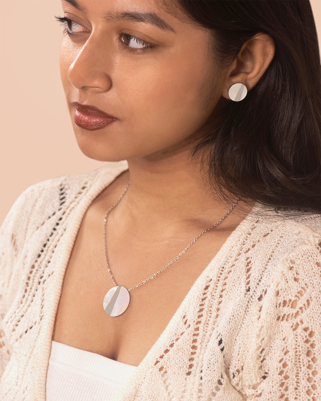 Leino necklace set (silver) - Image 2