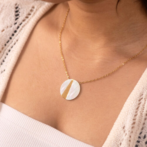 Alternative view of Leino necklace set (gold)