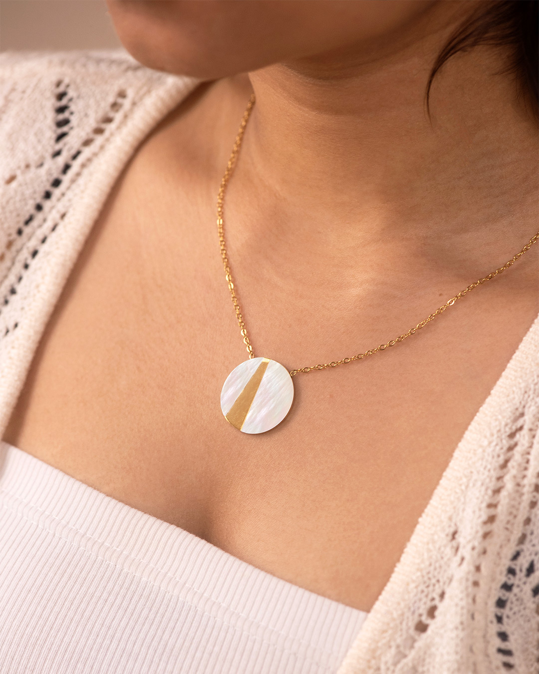 Leino necklace set (gold) - Image 2