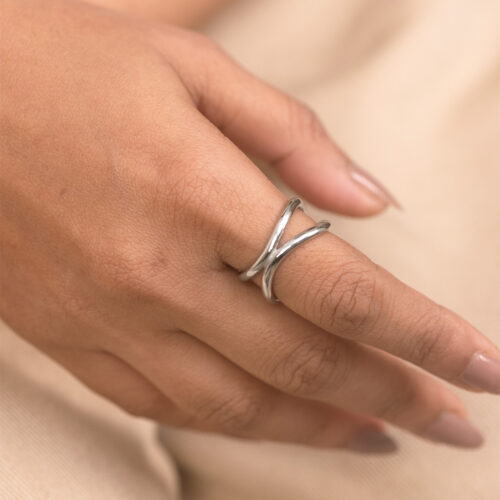 Moonfold ring (silver)