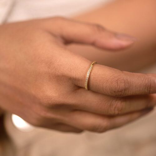 Alternative view of Starlit path ring