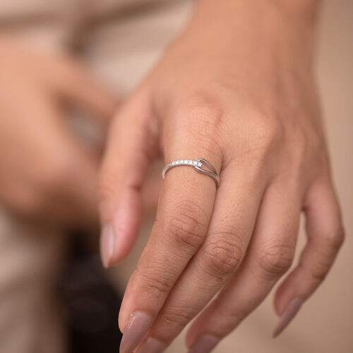 Luna arc ring (silver)