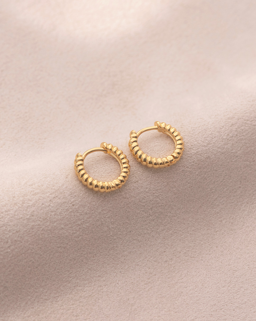 Danica ridge huggie hoops - Image 2